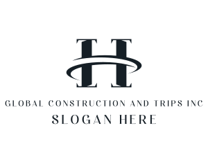 Elegant Swoosh Letter H Logo