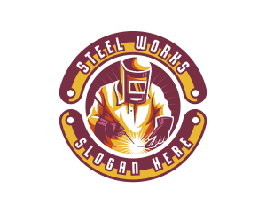 Welding Iron Metalwork logo design