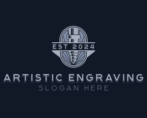 Engraving Laser Fabrication logo design