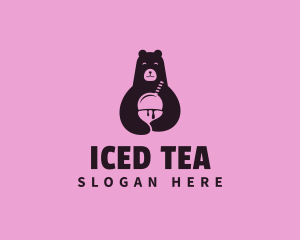 Bear Ice Cream Dessert logo design