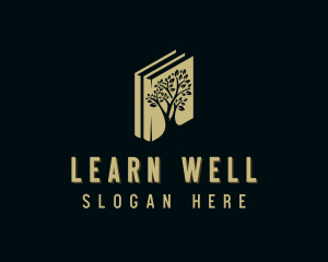 Teaching - Book Academic Tree logo design