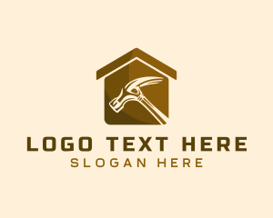 Hammer - Carpentry Hammer Construction logo design