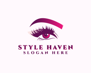 Eyebrow Eyelash Beauty Logo