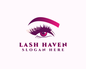 Eyebrow Eyelash Beauty logo design