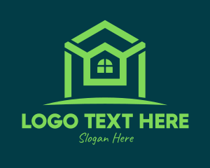 Neighbor - Green Residential Realty Property logo design