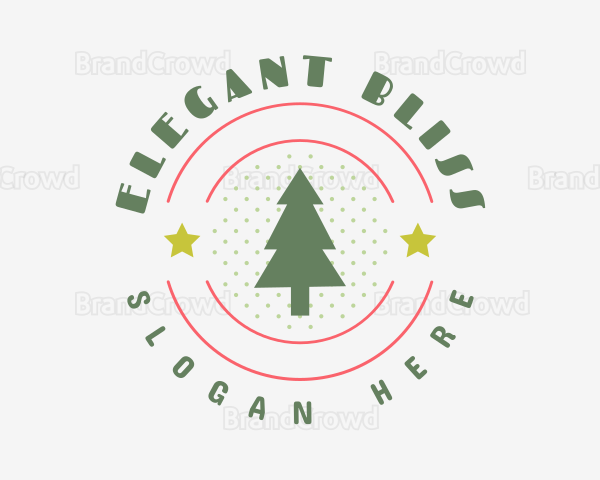 Christmas Holiday Tree Logo