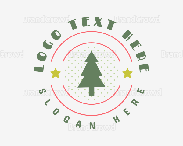 Pine Tree Holiday Logo