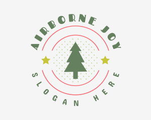 Christmas Holiday Tree logo design