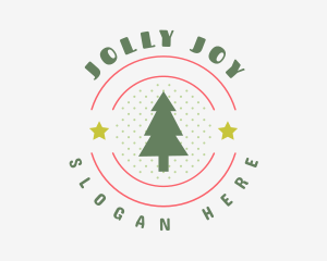 Christmas Holiday Tree logo design