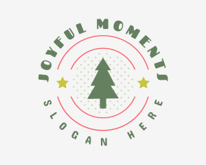 Christmas Holiday Tree logo design