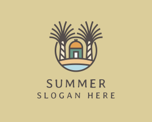 Summer Beach Resort logo design