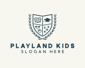 Children Kindergarten Learning logo design