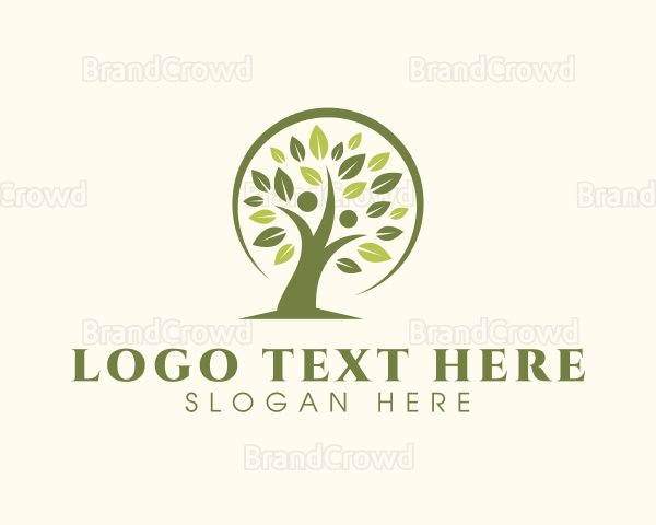 Yoga Meditate Tree Logo