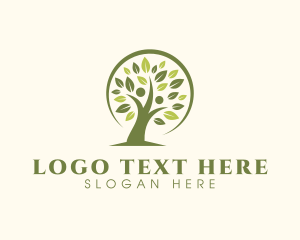 Relaxation - Yoga Meditate Tree logo design