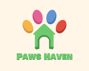 Animal Rescue - Animal Shelter Paw logo design