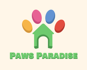 Animal Shelter Paw logo design
