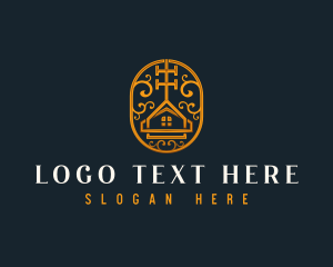 Elegant - Vintage Realty Key logo design