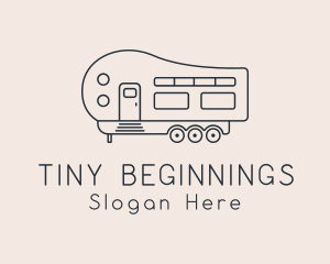 Trailer House Truck logo design