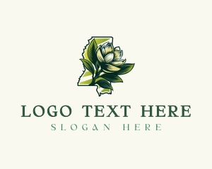 Gardening - Mississippi Magnolia Flower logo design