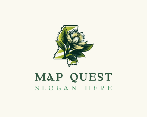 Mississippi Magnolia Flower logo design