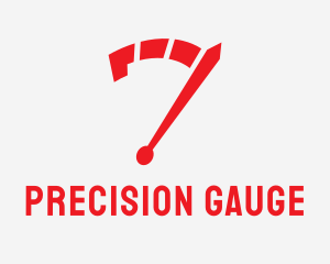 Gauge - Speedometer Number 7 logo design