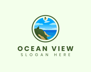 Rhode Island Beach Ocean logo design