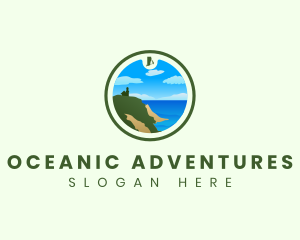 Rhode Island Beach Ocean logo design