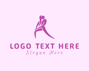 Training - Woman Fitness Trainer logo design