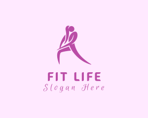 Woman Fitness Trainer logo design