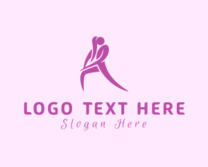 Physical Training - Woman Fitness Trainer logo design