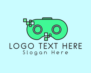 Online Gaming - Tech Game Goggles logo design