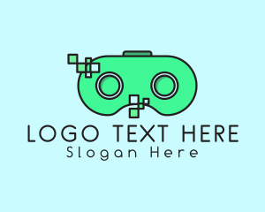 Controller Pad - Tech Game Goggles logo design