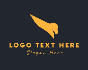 Business Solutions - Modern Elegant Pegasus logo design