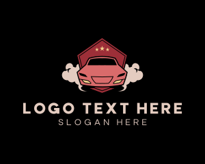 Panel Beater - Drift Hexagon Car logo design