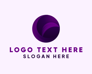 Initial - Digital Modern Tech Sphere logo design
