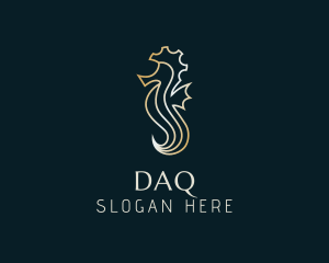 Gold Seahorse Deluxe Logo