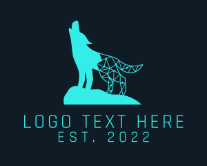 Information Technology - Wolf Technology Ciruit logo design
