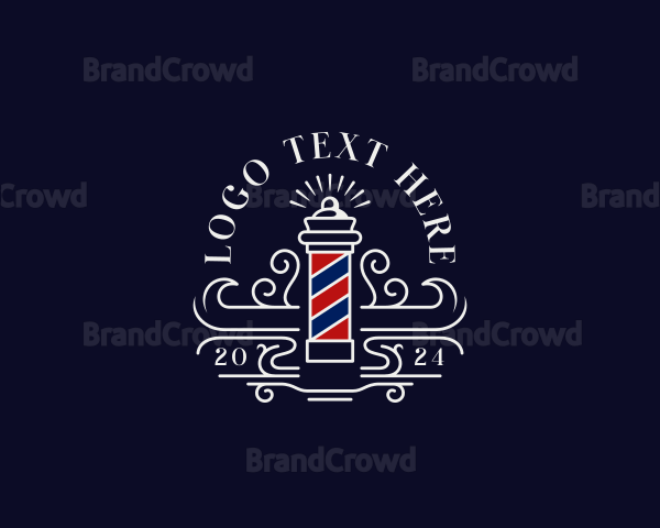 Barber Grooming Haircut Logo