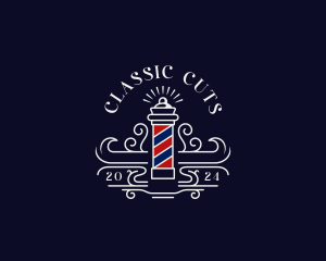 Barber Grooming Haircut logo design