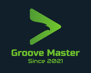 Soundcloud - Green Eagle Play Button logo design
