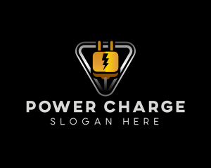 Power Plug Lightning logo design