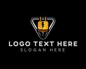 Bolt - Power Plug Lightning logo design