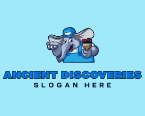 Elephant Painter Renovation logo design