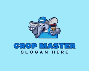 Elephant Painter Renovation logo design