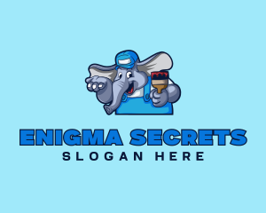 Elephant Painter Renovation logo design