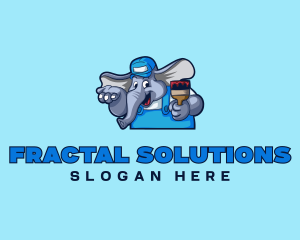 Elephant Painter Renovation logo design