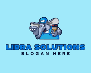 Elephant Painter Renovation logo design