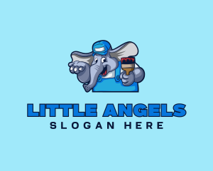 Elephant Painter Renovation logo design