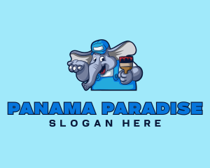 Elephant Painter Renovation logo design