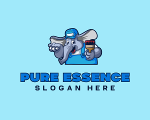 Elephant Painter Renovation logo design